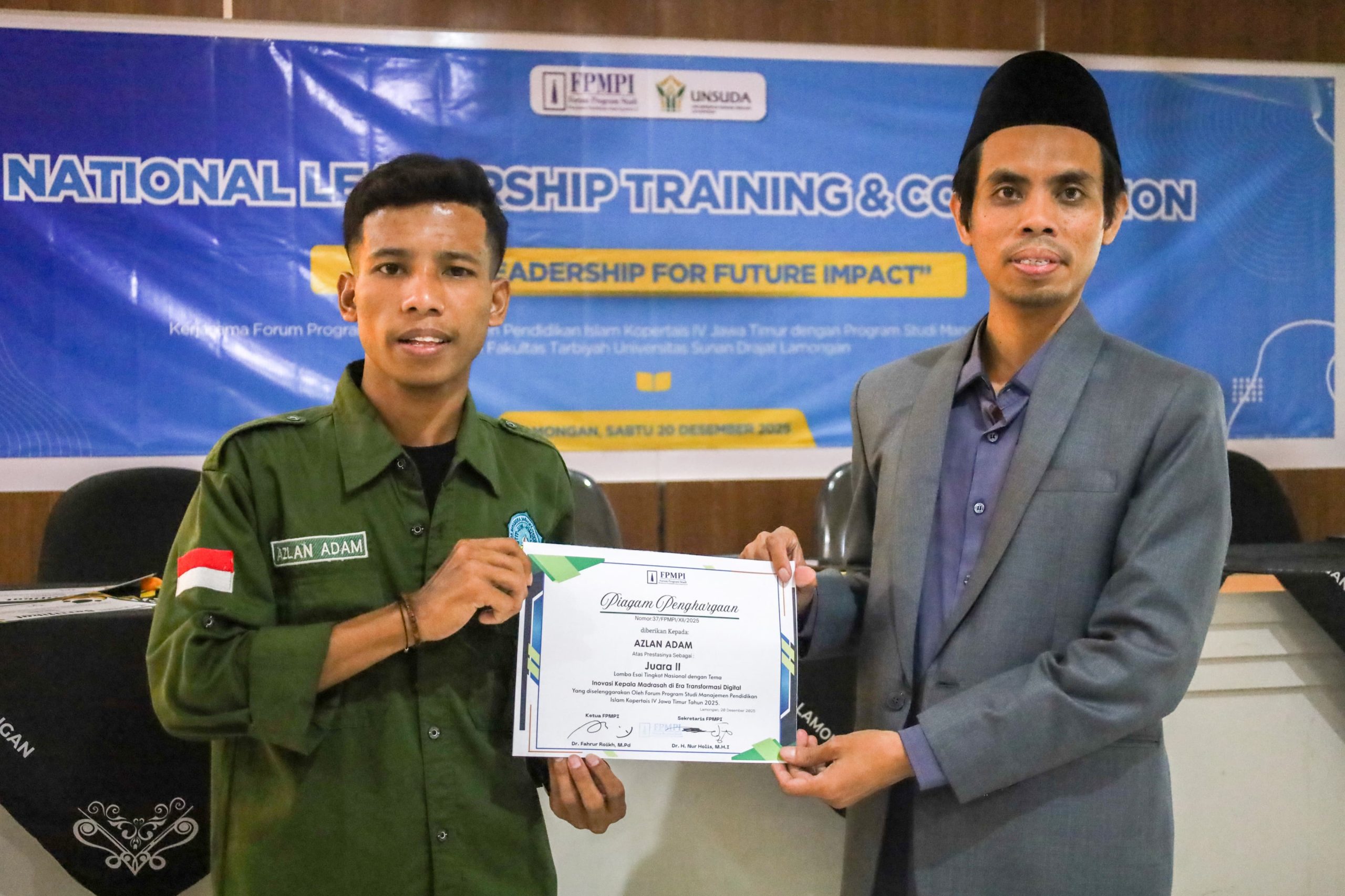 Mahasiswa MPI IAI-UW Jombang Raih Juara 2 Lomba Esai Nasional