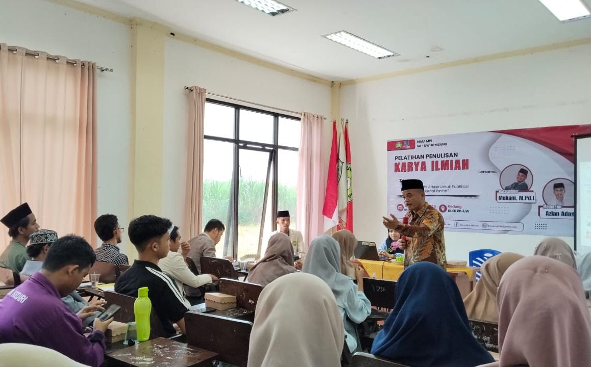 Dorong Publikasi Akademik Mahasiswa, HIMA MPI IAI-UW Jombang Adakan Pelatihan Karya Ilmiah